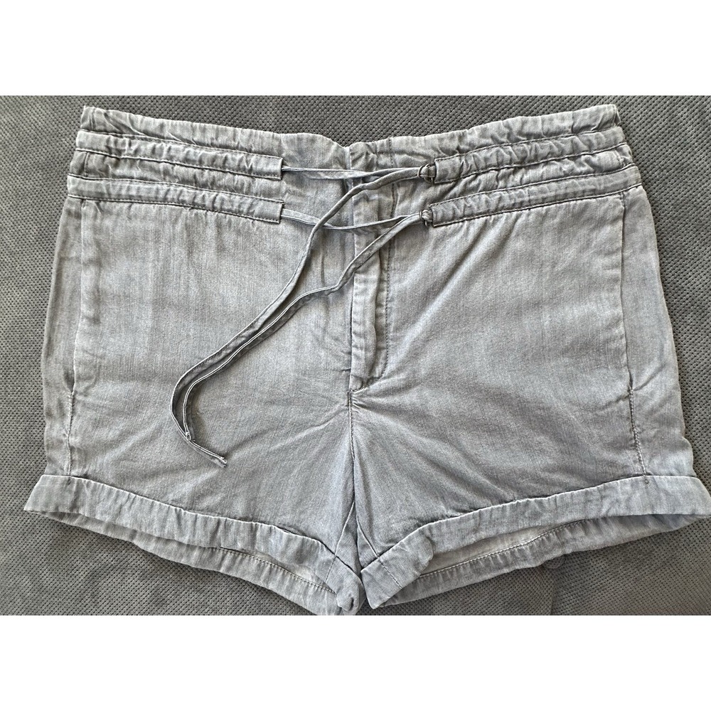 Helmut Lang Silky Wash Grey Shorts Woman's Size‎ 26 Tencel Soft